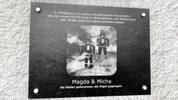 Gedenktafel für Magda & Micha