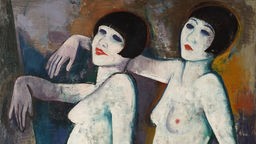 Ein Gemälde von zwei Frauen 