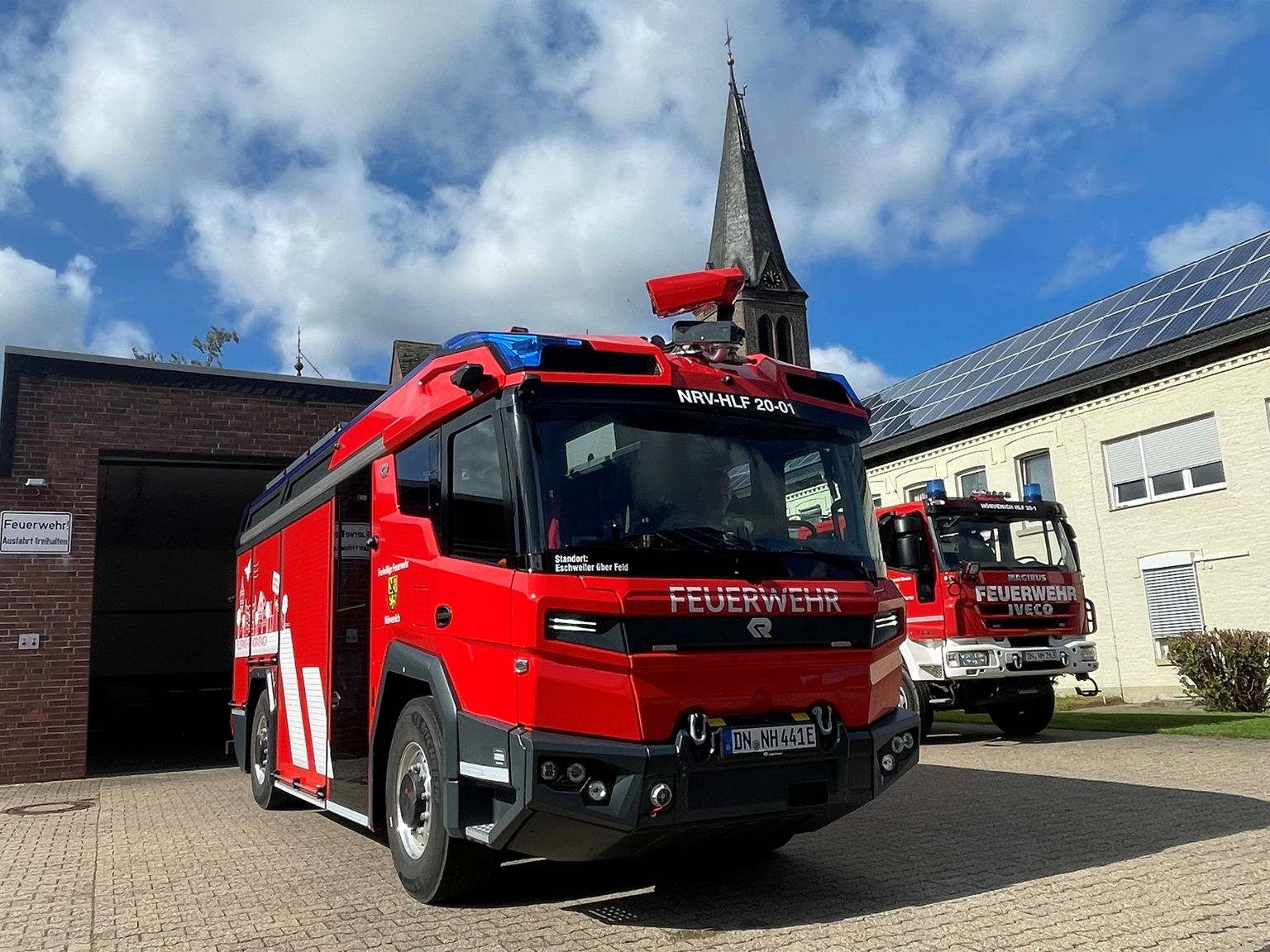 Gemeinde Nörvenich: erstes E-Feuerwehrauto im Einsatz - Rheinland