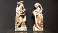Die beiden Altarfiguren: der Heilige Nikodemus und Maria Magdalena