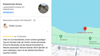 Kommentar zur Rodenkirchener Riviera in Köln auf Google Maps: Prima für Kleinkinder, da das Wasser knöcheltief ist. 