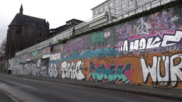Graffiti am Bonner Rheinufer als Vorbild für Park in Medinghoven