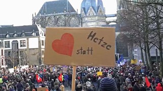 Demonstration in Aachen gegen die AfD (Symbolfoto)