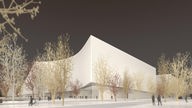 Entwurf für das neue Opernhaus in Düsseldorf am Standort Heinrich-Heine-Allee