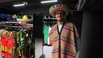 Als Mexikaner verkleideter Karnevalist