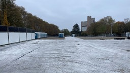 Die Ausweichfläche an der Uniwiese