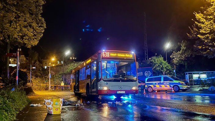 Ein Bus der Linie 638 in Bad Godesberg, von dem ein 71-Jähriger erfasst wurde.