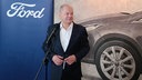 Olaf Scholz am bei der Ford-Betriebsversammlung