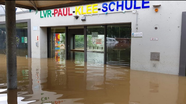 Überflutete Paul-Klee-Förderschule 