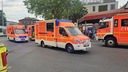 Mehrere Rettungswagen vor dem Bonner Hauptbahnhof