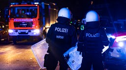 Polizisten an Silvester im Einsatz in Solingen