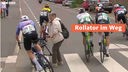 Schreckmoment im Traditionsradrennen "Rund um Köln" 