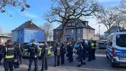 Polizeiaufgebot in Gelsenkirchen-Bismarck