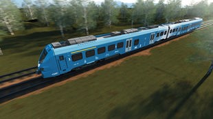 Neuer Zug Münsterland-Niedrrhein in Fahrt