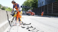 Schwere Arbeit auf der A 40