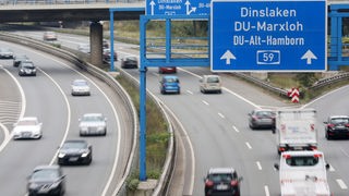 Autobahn A59 in Duisburg