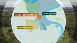 Landkarte mit der Verortung der geplanten Mülldeponie