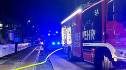 Feuerwehr im Einsatz bei Brand in Essener Krankenhaus Philippus-Stift am 24.11.2024