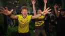 Dortmunder Fans feiern den Einzug des BVB in das Championsleague-Finale