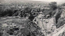 Die frühere illegale Müllkippe "An der Schlinke" in Witten 1957