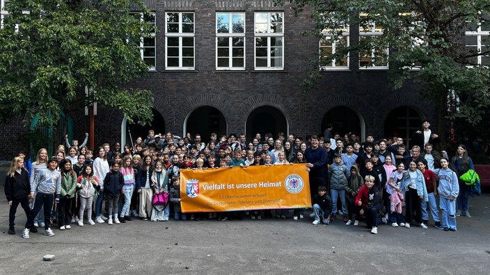 Schüler-Aktion für Demokratie in Oberhausen