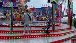 Ein Karussell auf der Cranger Kirmes