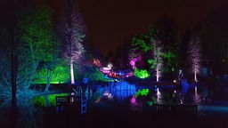 Essener Grugapark erstrahlt durch Licht