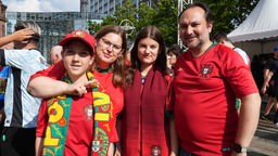 Mit seiner Familie war Rui Pereira beim Public Viewing in Dortmund.