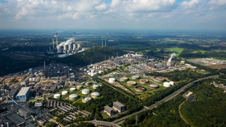 Zu sehen ist das Raffinerie-Gelände von BP in Gelsenkirchen Scholven