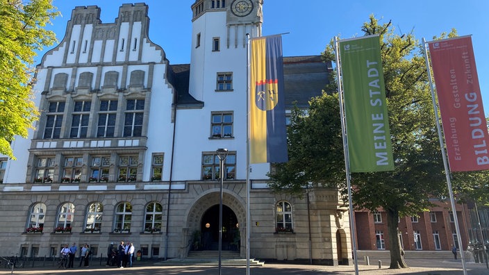 Das Rathaus in Gladbeck in einer Außenaufnahme