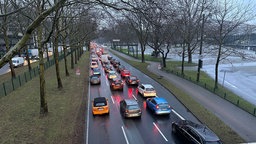 Stau in der Dortmunder Innenstadt nach Wasserrohrbruch