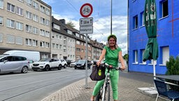 Radfahrerin Sandra Blum