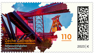 Zeche Zollverein in Essen auf Briefmarke