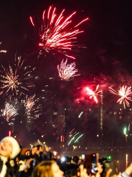 Feuerwerk und Silvester in Düsseldorf