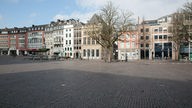 Leere Innenstadt in Aachen