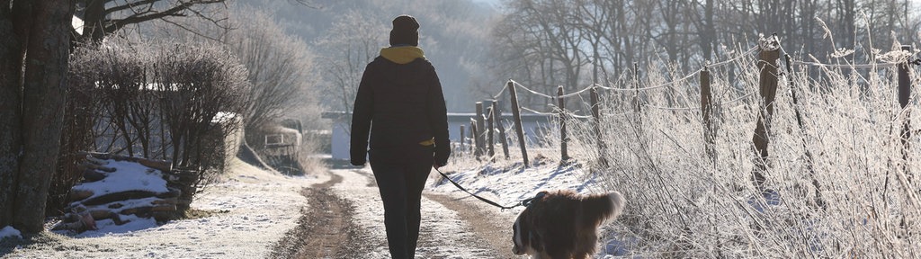 Winter im Siegerland bei strahlendem Sonnenschein