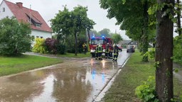 Starkregen in Ostinghausen: Feuerwher im Einsatz