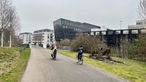 Fahrradfahrer in Essen