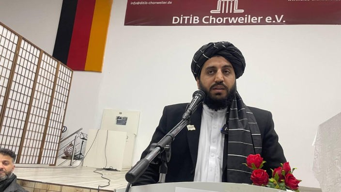 Taliban-Vertreter Abdul Bari Omar zu Besuch in einer Ditib-Moschee in Köln-Chorweiler am 16.11.2023