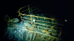 Unterwasseraufnahme des Wracks der Titanic vor Neufundland, Kanada.