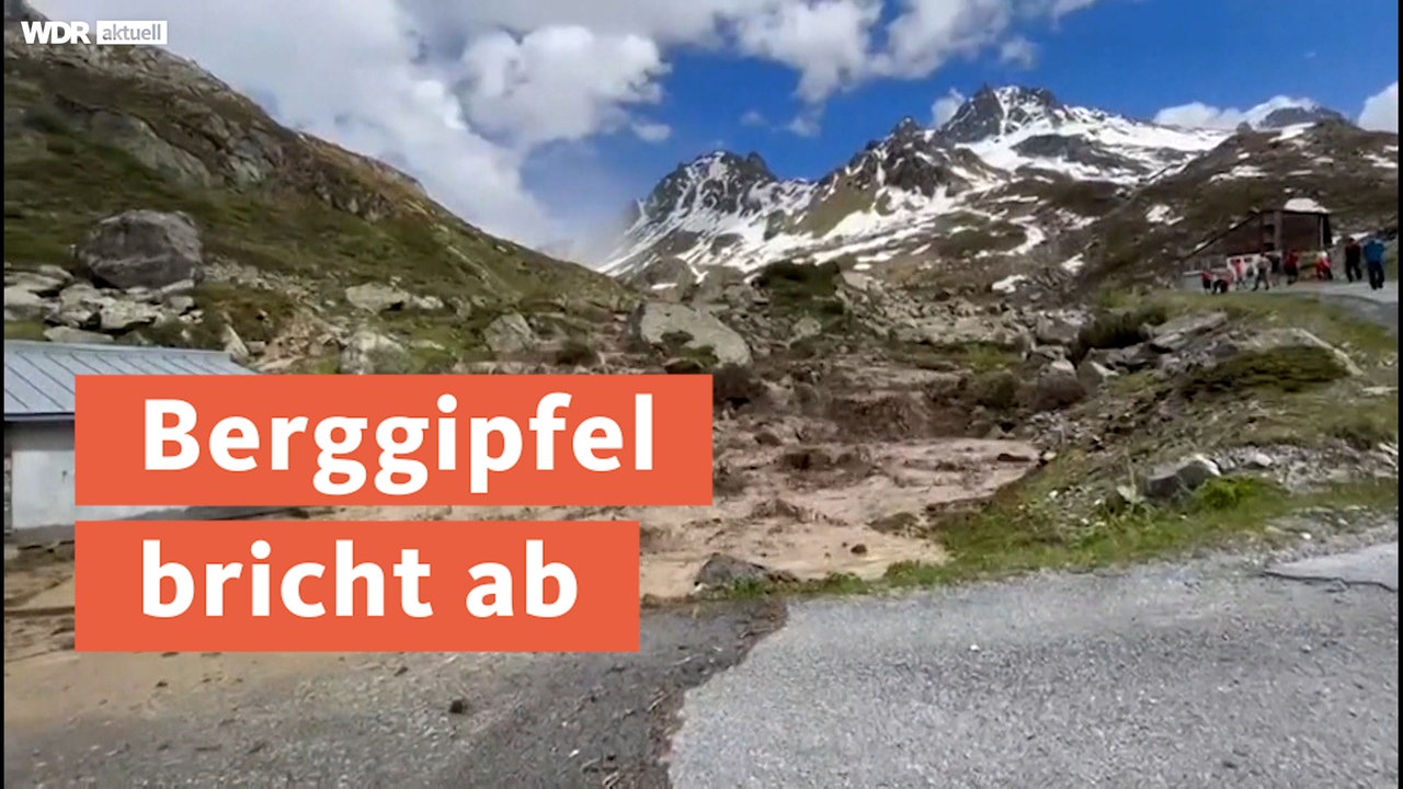 Berggipfel bricht ab