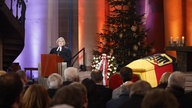 Landesbischöfin der Evangelischen Landeskirche in Baden, redet bei der Trauerfeier fuer Wolfgang Schäuble