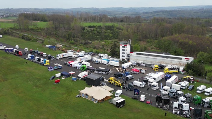 Luftaufnahme vom Festivalgelände