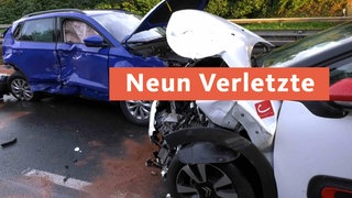 Neun Verletzte bei Unfall auf A2 bei Bielefeld