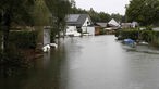 Unwetter in Österreich: Überflutungen in Viktring bei Klagenfurt in Kärnten