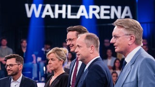 Die fünf Spitzenkandiat:innen bei der WDR-Wahlarena