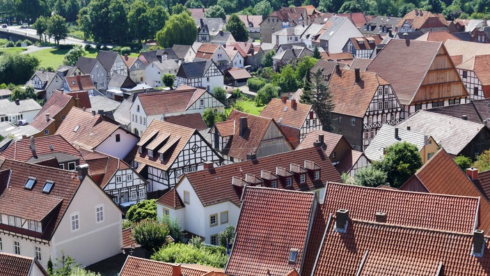 Fachwerkhäuser in Warburger Altstadt 