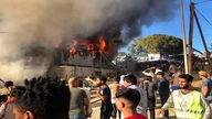 Brand im Flüchtlingscamp