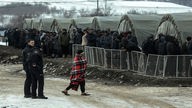 Die Lage im Flüchtlingslager in Bosnien