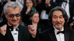 Wim Wenders und Koji Yakusho beim Filmfestival in Cannes.